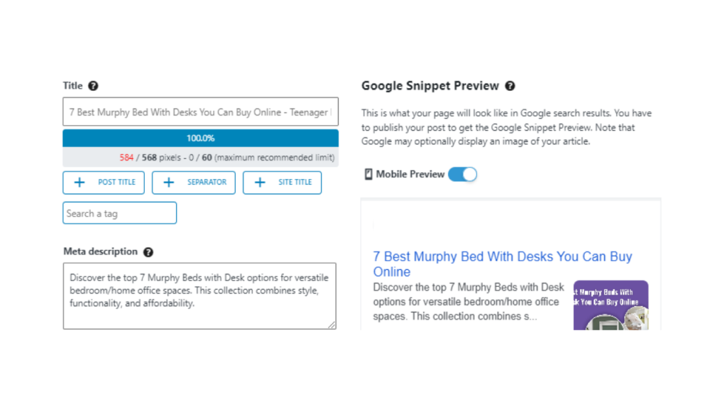 Optimize Title Tags and Meta Descriptions - On page SEO